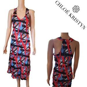 NWT🔥Chloe Kristyn's Sleek & Stretchy Nina "Le Trait" Slip Dress 🤩 Sz L